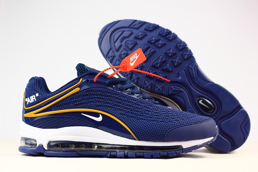 Nike Air Max Deluxe OG 1999 Blue Yellow White Shoes - Click Image to Close